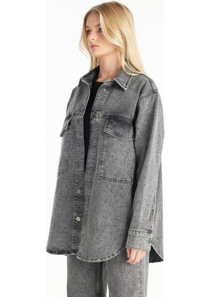 Standart Gri Kadın Ceket TBWRDN1013 fiyatları