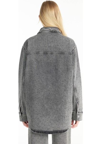 Standart Gri Kadın Ceket TBWRDN1013 modelleri