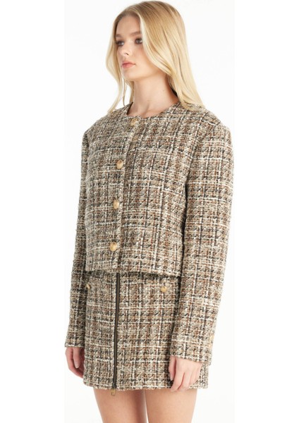 Standart Kahve Kadın Ceket TBWRJC1026 fiyatları