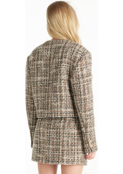 Standart Kahve Kadın Ceket TBWRJC1026 indirimleri