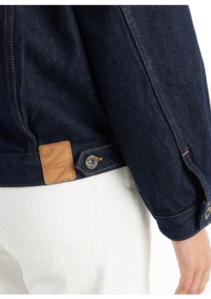 Standart Koyu Lacivert Kadın Ceket TBWRDN1027