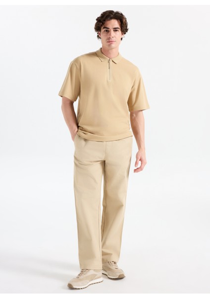 Düz Bej Erkek Polo T-Shirt 50542313_DUBILO fiyatları