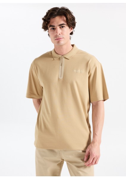 Düz Bej Erkek Polo T-Shirt 50542313_DUBILO modelleri