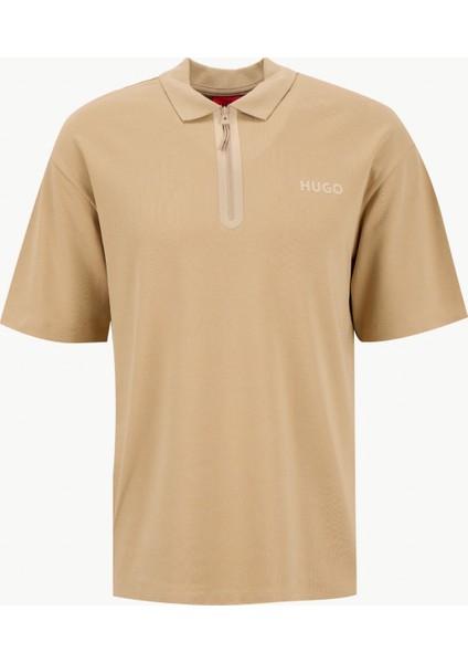 Düz Bej Erkek Polo T-Shirt 50542313_DUBILO