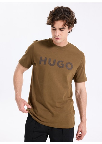 Bisiklet Yaka Kahve Erkek T-Shirt 50542737_DULIVIO_U253