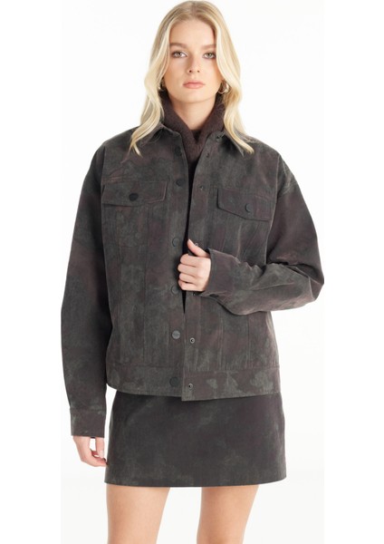 Standart Bordo Kadın Ceket TBWROW1047-2