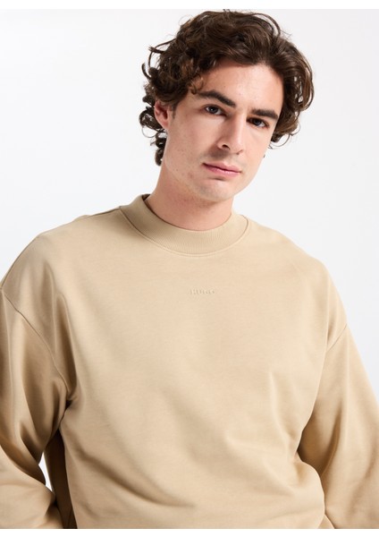 Bisiklet Yaka Bej Erkek Sweatshırt 50525892_DAPOCREW