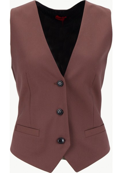 Kahve Kadın Yelek 50545278