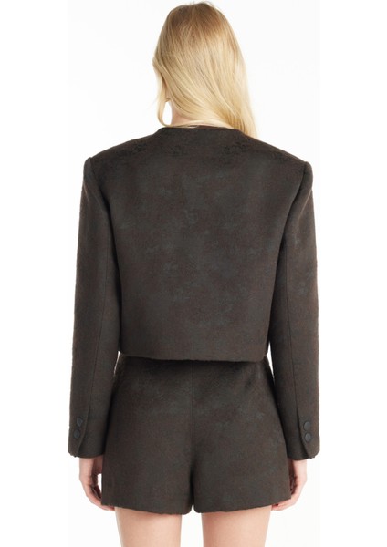 Standart Koyu Kahve Kadın Ceket TBWRJC1026-3 indirimleri