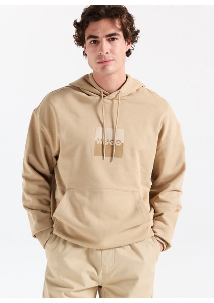 Kapüşon Yaka Bej Erkek Sweatshırt 50542787_DUSPLITER