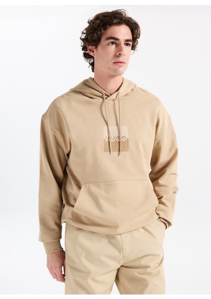 Kapüşon Yaka Bej Erkek Sweatshırt 50542787_DUSPLITER modelleri