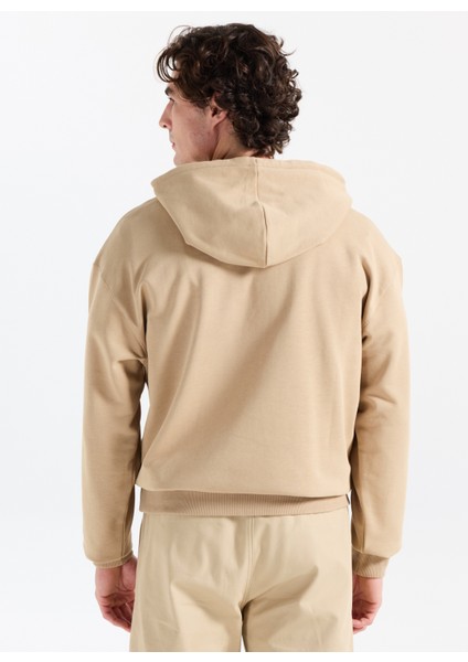 Kapüşon Yaka Bej Erkek Sweatshırt 50542787_DUSPLITER indirimleri