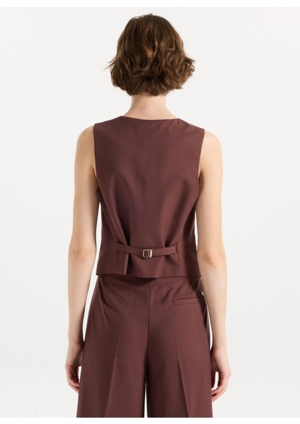 Kahve Kadın Yelek 50545278 indirimleri