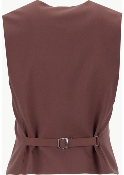 Kahve Kadın Yelek 50545278