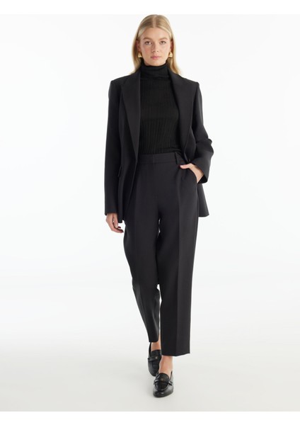 Tailored Fit Siyah Kadın Ceket TBWRJC1016 modelleri