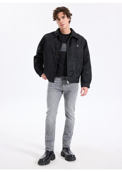 Bisiklet Yaka Siyah Erkek T-Shirt 50542784_DUSPLIT fiyatları