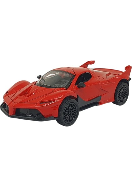 Çek Bırak Metal Arabalar 13 cm - SR2212- Kırmızı (Lisinya)