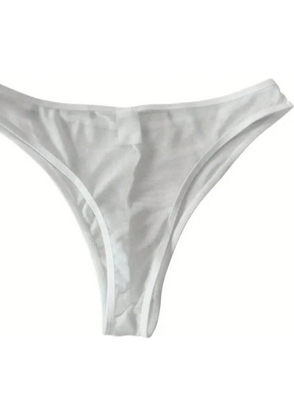 Erkek Biyeli Beyaz Transparan Brazillian Slip fiyatları