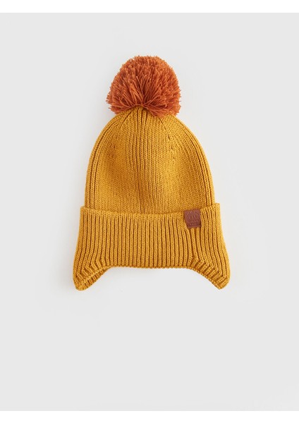 Yeni Sezon Etiket Detaylı Erkek Çocuk Bere