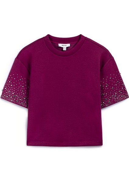 Trok ve hotfix baskılı sweatshirt IW6250091055175