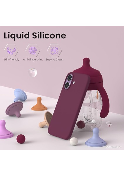 Apple iPhone 17 ile Uyumlu Telefon Kılıfı Kadife Iç Yüzey Soft Tasarım Lansman Kılıf modelleri