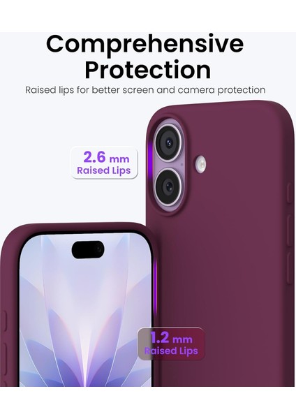 Apple iPhone 17 ile Uyumlu Telefon Kılıfı Kadife Iç Yüzey Soft Tasarım Lansman Kılıf fırsatları