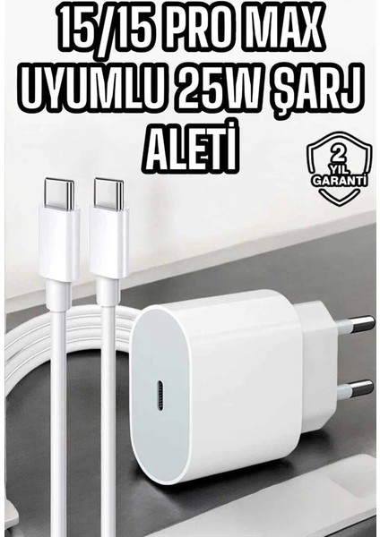 Bfs Ios Uyumlu Type-C Girişli Hızlı Şarj 15/15 Pro Max Adaptör ve Kablosu fiyatları