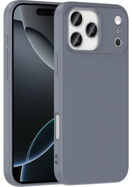 Apple iPhone 17 Pro ile Uyumlu Telefon Kılıfı Kadife Iç Yüzey Soft Tasarım Lansman Kılıf