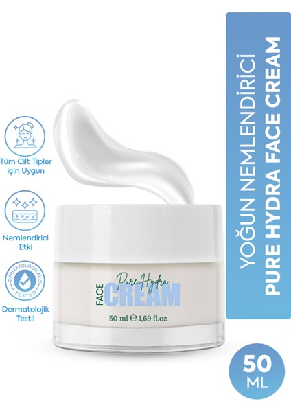 Yoğun Nem Ve Parlaklık Veren Besleyici Cilt Kremi (Pure Hydra Face Cream)