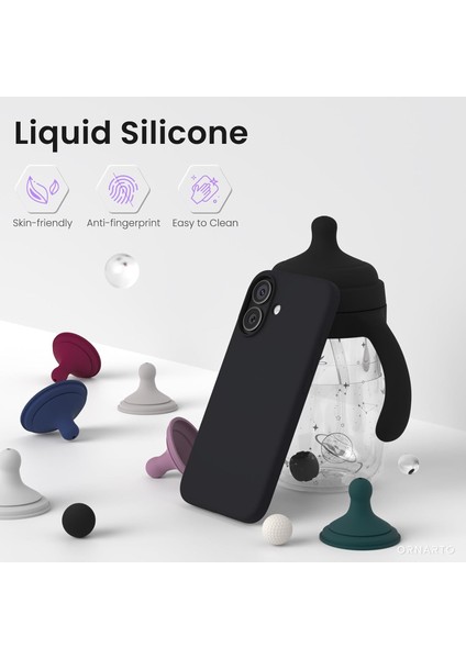 Apple iPhone 17 ile Uyumlu Telefon Kılıfı Kadife Iç Yüzey Soft Tasarım Lansman Kılıf modelleri