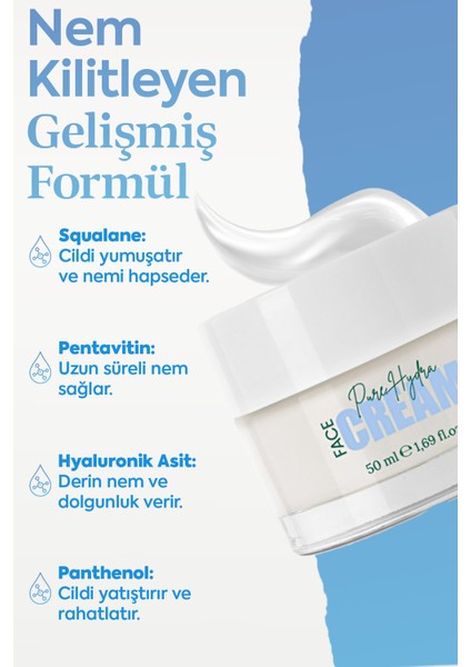 Yoğun Nem Ve Parlaklık Veren Besleyici Cilt Kremi (Pure Hydra Face Cream) modelleri