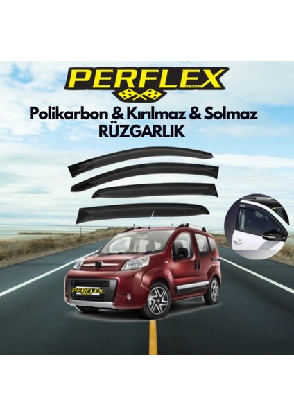 Perflex Polikarbon Kırılmaz Rüzgarlık V2 Mugen Fiat Fiorino 2007+