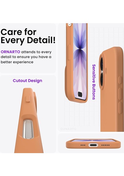 Apple iPhone 17 ile Uyumlu Telefon Kılıfı Kadife Iç Yüzey Soft Tasarım Lansman Kılıf indirimleri