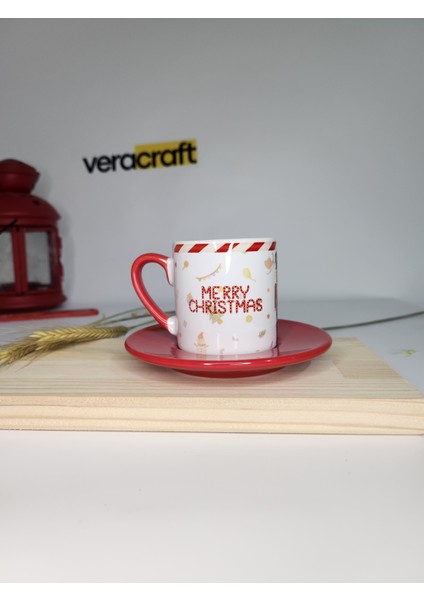 Yılbaşına Özel Kurşun Asker Temalı Kırmızı Türk Kahvesi Fincanı 2'li indirimleri