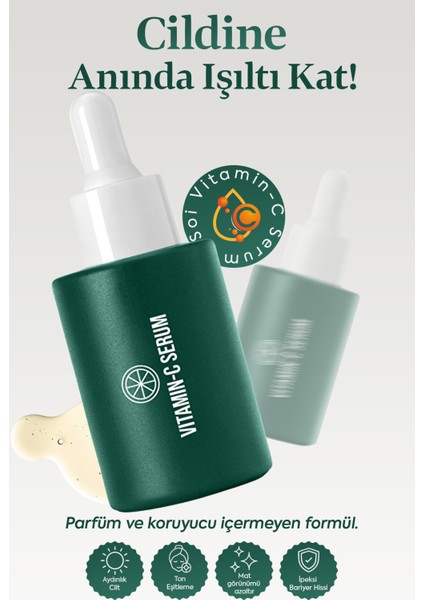 Aydınlatıcı Ton Eşitleyici C Vitamini Serum (NİACİNAMİDE - ARBUTİN-TRANEXAMİC ACİD) fiyatları