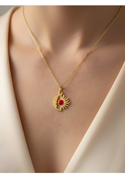 Ay Güneş Kolye