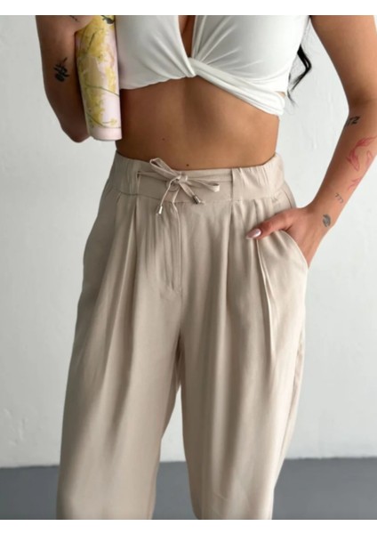 Beli Ip Detaylı Kumaş Pantolon fırsatları