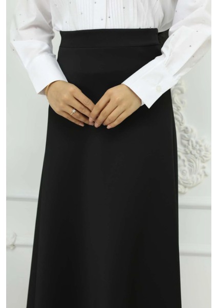 Uzun Beli Lastikli Puf Kloş Scuba Etek