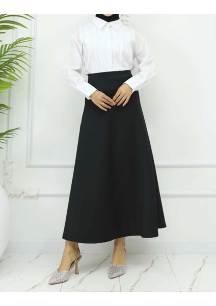 Uzun Beli Lastikli Puf Kloş Scuba Etek fiyatları