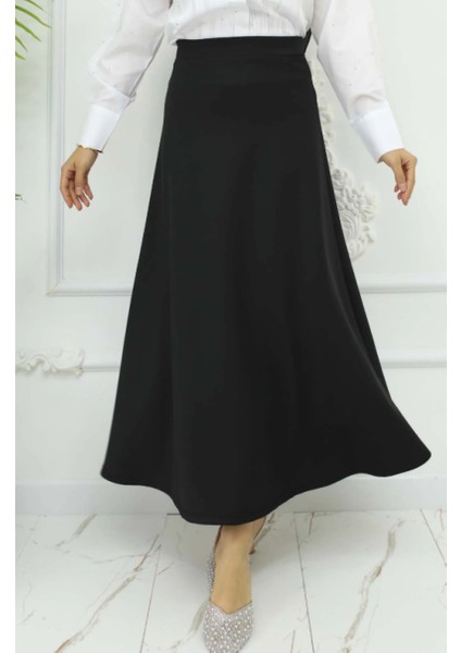 Uzun Beli Lastikli Puf Kloş Scuba Etek modelleri