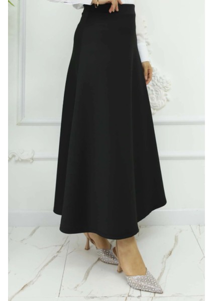 Uzun Beli Lastikli Puf Kloş Scuba Etek fırsatları