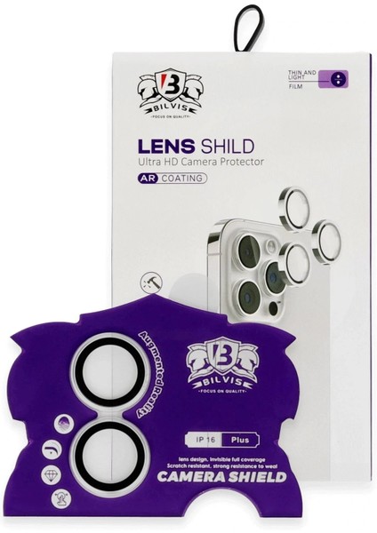 iPhone 16 Bilvis Titan Kamera Lens - Gümüş