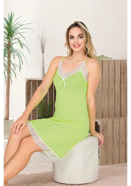 Lady Dantel Detaylı Yeşil Gecelik fiyatları
