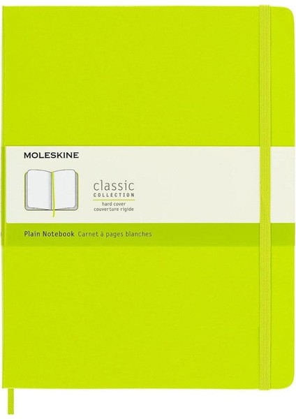 Classic Sert Kapak Çizgisiz Defter 19X25 Lemon Green