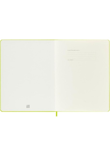 Classic Sert Kapak Çizgisiz Defter 19X25 Lemon Green indirimleri