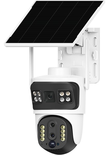 10X Zum, Güneş Enerjili, Çift Lens, 4g Sım Kartlı, 6mp, Ptz, Su Geçirmez Güvenlik Kamerası fırsatları