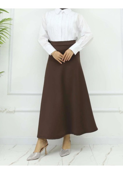 Uzun Beli Lastikli Puf Kloş Scuba Etek