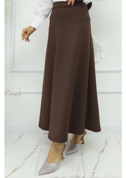 Uzun Beli Lastikli Puf Kloş Scuba Etek modelleri