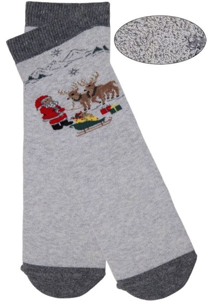 Geyikli Noel Baba 3lü Havlu Erkek Çocuk Soket ONL-02707 fırsatları