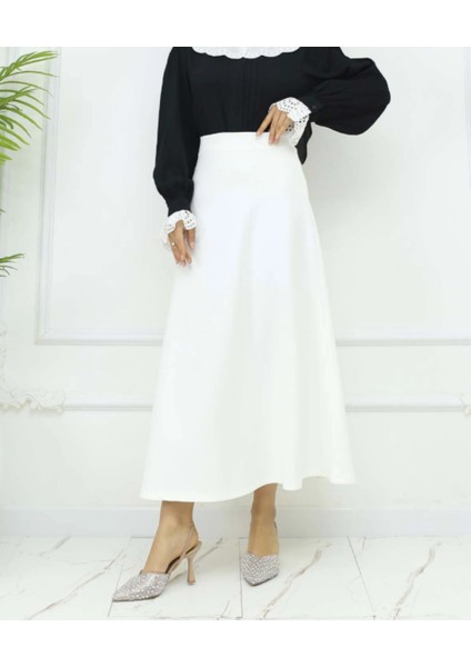 Uzun Beli Lastikli Puf Kloş Scuba Etek